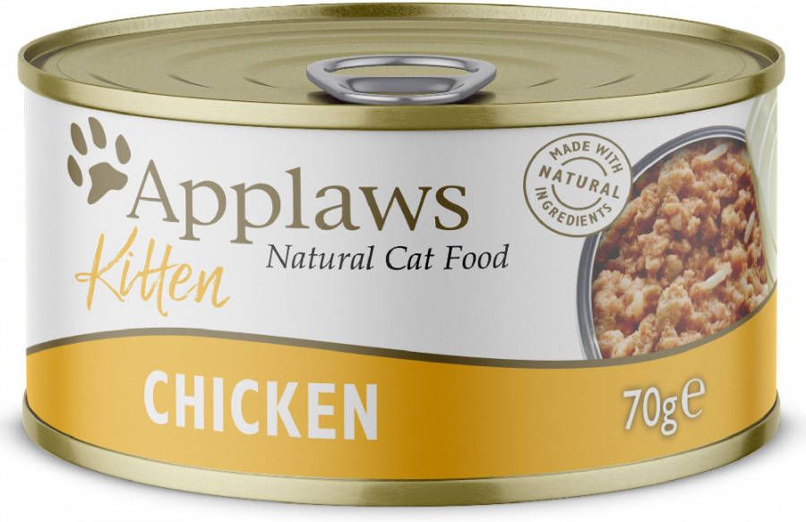 Applaws 6x70g Kitten Kippenborst in Gelei Kattenvoer