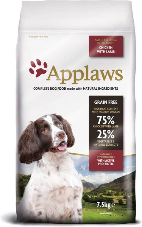 Applaws 2x15kg Mix voor kleine & middelgrote rassen Adult Kip & Adult Kip met Lam Hondenvoer