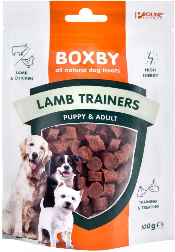 Boxby 20% korting! Hondensnacks Lamb Trainers(100 g )