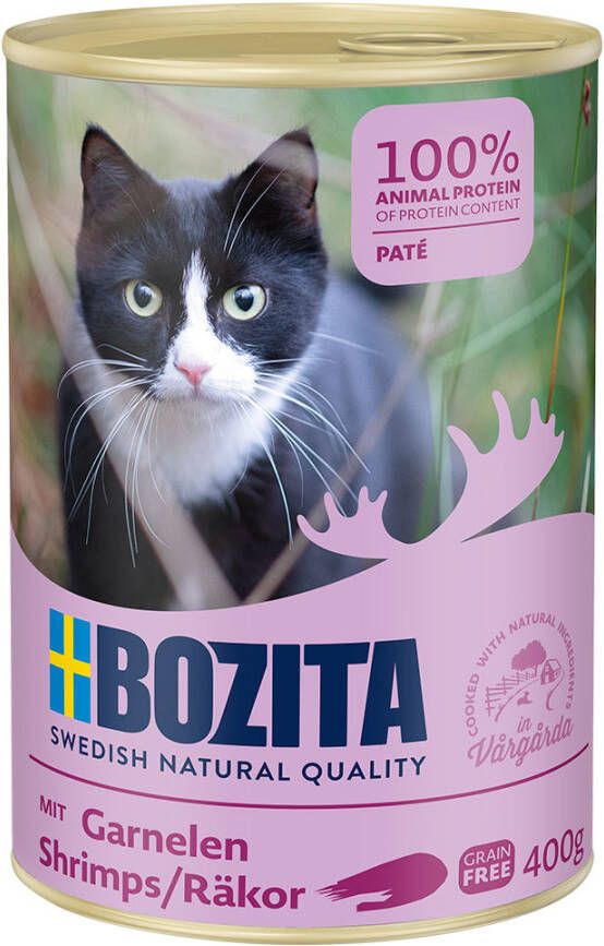 Bozita Nat Kattenvoer 6 x 410 g Garnalen