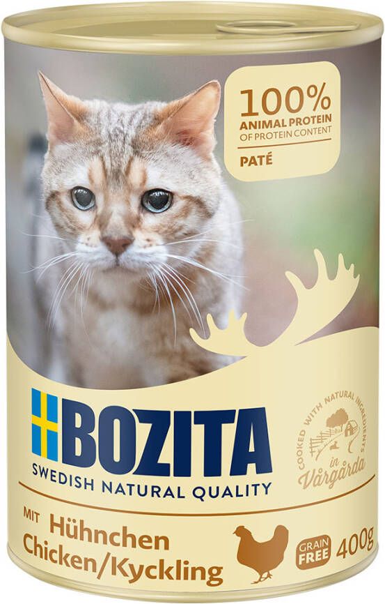 Bozita Nat Kattenvoer 6 x 410 g Kip