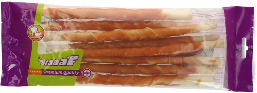 Braaaf 15% korting! snacks Chicken 25 cm(8 stuks) 220 g