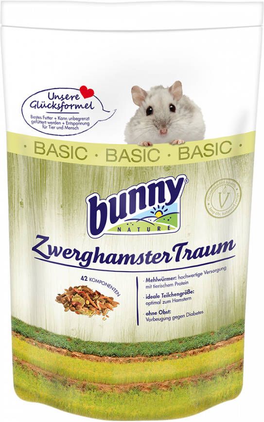 bunny Dwerghamster Droom BASIC Dubbelpak 2 x 600 g