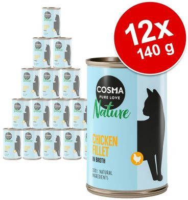 Cosma 24x140g Tonijn met hele Ansjovis Nature Kattenvoer nat