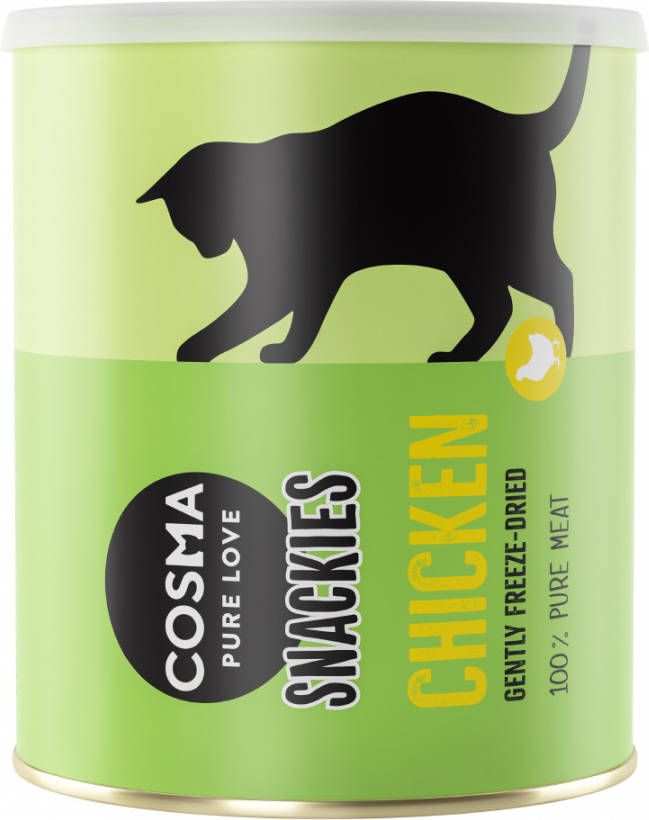 Cosma 160g Snackies Maxi Tube Gevriesdroogde Kip Kattensnacks