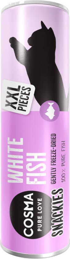 Cosma 18g Snackies XXL Gevriesdroogde Witvis Kattensnacks
