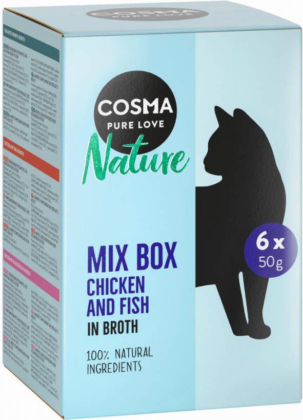 Cosma 36x50g Nature Maaltijdzakjes Kippenborst Kattenvoer