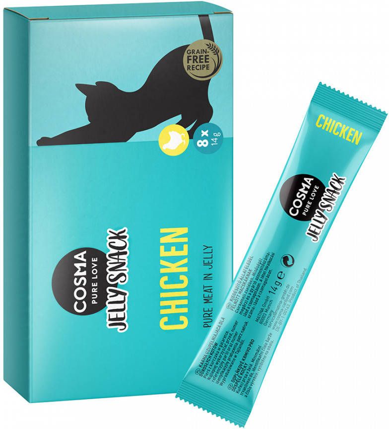 Cosma 24x14g Kip Jelly Snack Kat