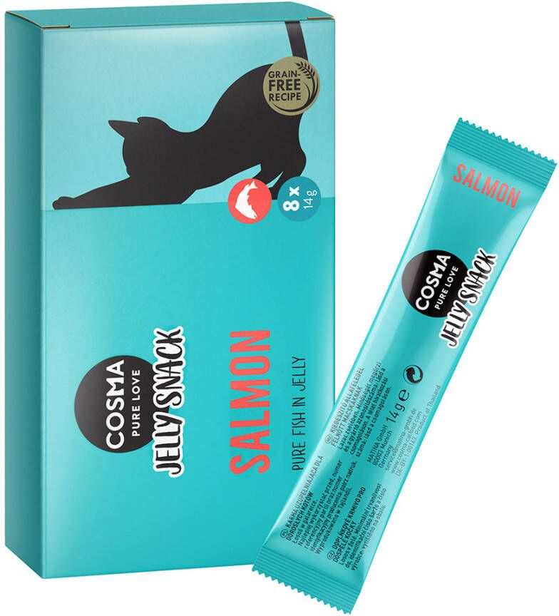 Cosma 24x14g Tonijn Jelly Snack Kat
