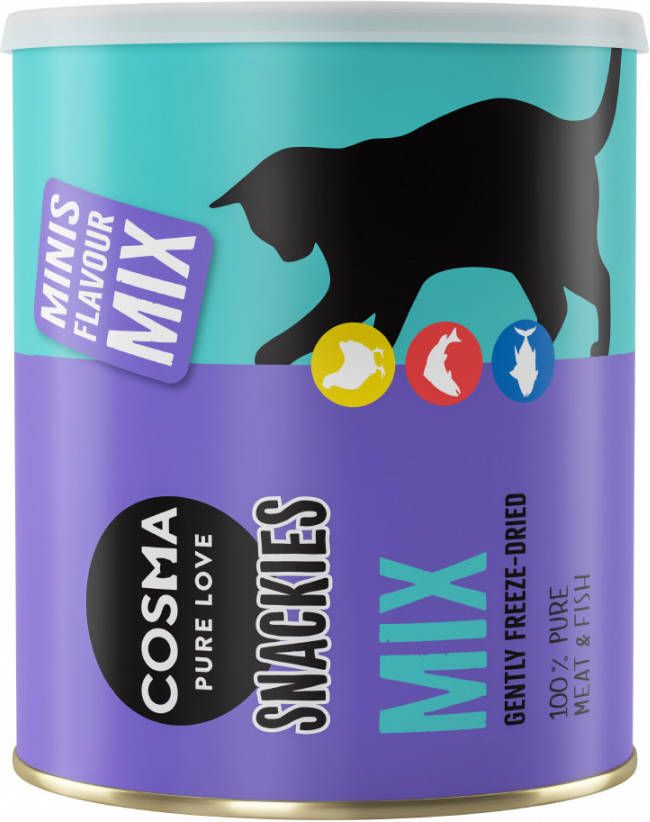 Cosma 3x130g Voordeelpakket Snackies Minis Maxi Mix Tube Kat