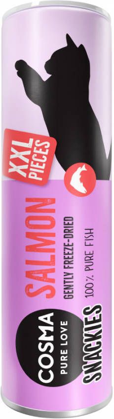 Cosma 22g Snackies XXL Gevriesdroogde Zalm Kattensnacks