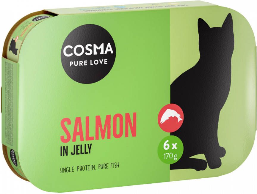 Cosma 24x170g Zalm in Gelei Original Kattenvoer