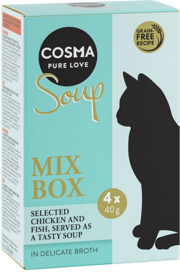Cosma Mix 1 4x40g Soup Kattenvoer