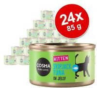 Cosma Original Kitten 24 x 85g Kattenvoer Kippenborst