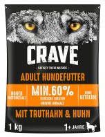 Crave 3x2, 8kg Adult honden met Kalkoen en Kip Hondenvoer