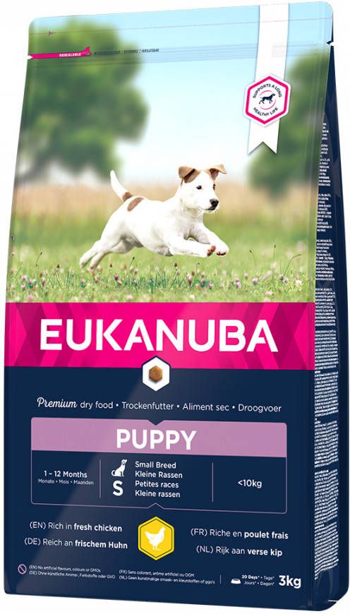 Eukanuba Puppy Small Breed Kip Hondenvoer Dubbelpak 2 x 3 kg
