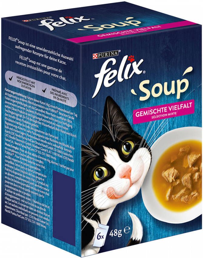 Felix 24 + 6 gratis! 30 x 48 g Soup Gemengde variaties
