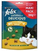 Felix 25% korting! Kattensnacks Party Mix Party original & oceaan Rund met Gojibessen(180 g )