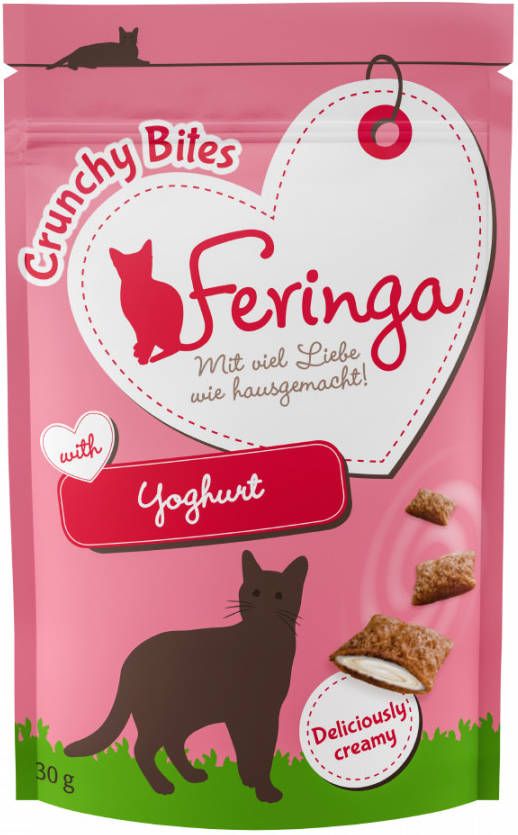 Feringa 3x30g Crunchy Bites Yoghurt Kattensnacks