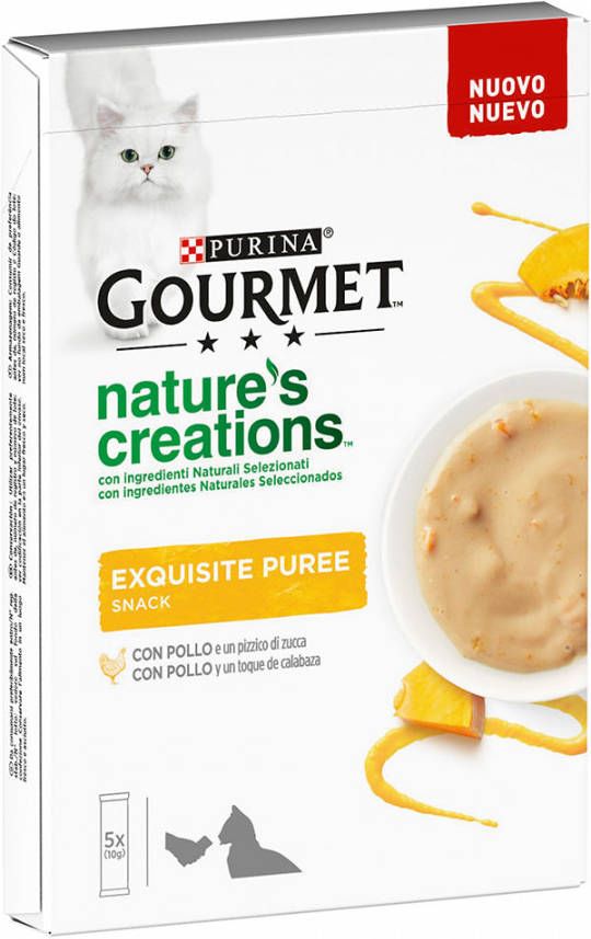 Gourmet 2+1 gratis! Nature's Creations Snack 15 x 10 g 15 x 10 g Kip en Pompoen