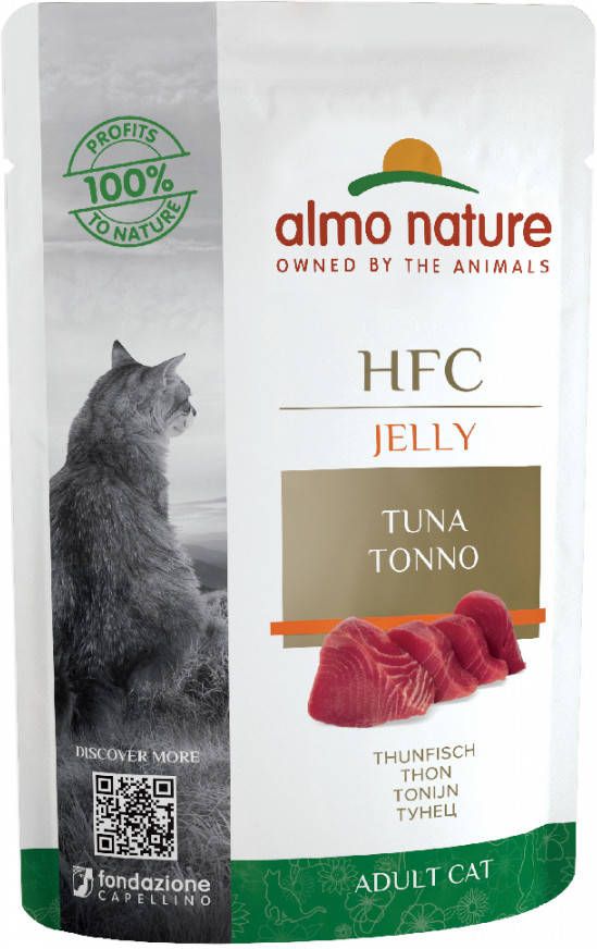 HFC 6x55g Jelly maaltijdzakjes Tonijn Almo Nature Kattenvoer