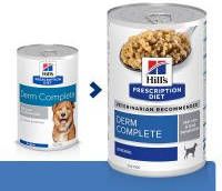 Hill&apos, s Prescription Diet Canine Derm Complete Blik Hondenvoer 370 g