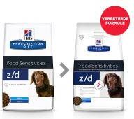 Hill&apos, s Prescription Diet Z/D Mini Food Sensitivities hondenvoer 2 x 6 kg + gratis 4x Hill&apos, s Hypoallergenic snack