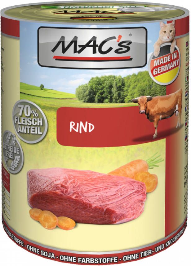 MAC's MAC´, s Cat Kattenvoer 6 x 400 g Rund