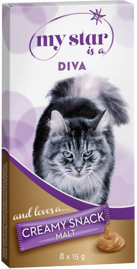 My Star Probeerprijs! 8 x 15 g Creamy Snack is a Diva Mout