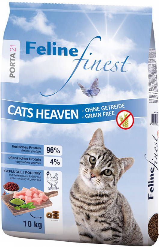 Porta 21 2x10kg Feline Finest Cats Heaven Graanvrij Kattenvoer