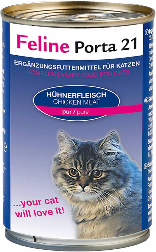 Porta 21 12x400g Feline Kip Puur Kattenvoer