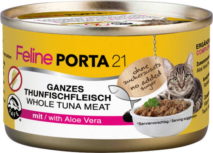 Porta 21 24x90g Feline Tonijn met Aloe(graanvrij) Kattenvoer