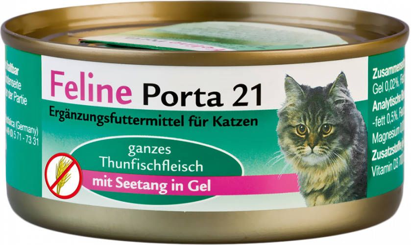 Porta 21 24x156g Feline Tonijn met Zeewier(graanvrij) Kattenvoer