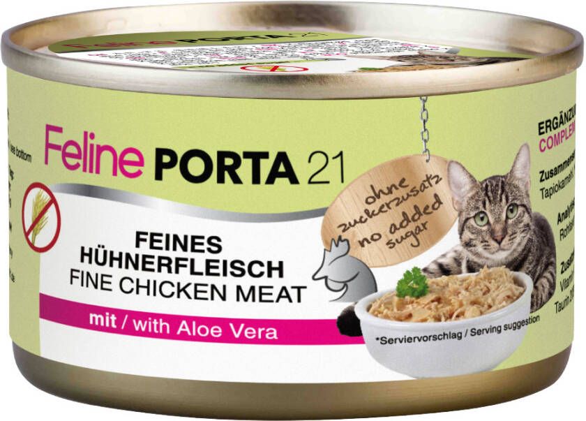 Porta 21 24x90g Feline Kip met Aloe(graanvrij) Kattenvoer