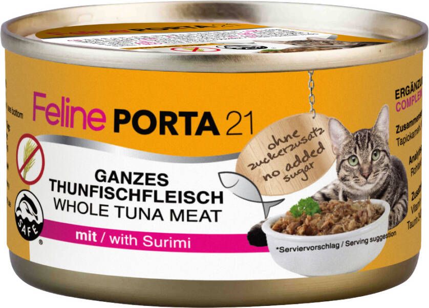 Porta 21 6x90g Feline Tonijn met Surimi(graanvrij) Kattenvoer