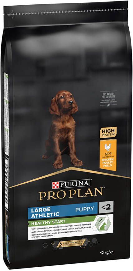 Pro Plan PURINA Large Athletic Puppy Healthy Start Kip & Rijst Hondenvoer Dubbelpak 2 x 3 kg