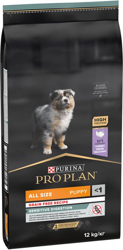 Pro Plan Medium & Large Puppy Sensitive Digestion met kalkoen graanvrij hondenvoer met kalkoen 2 x 12 kg