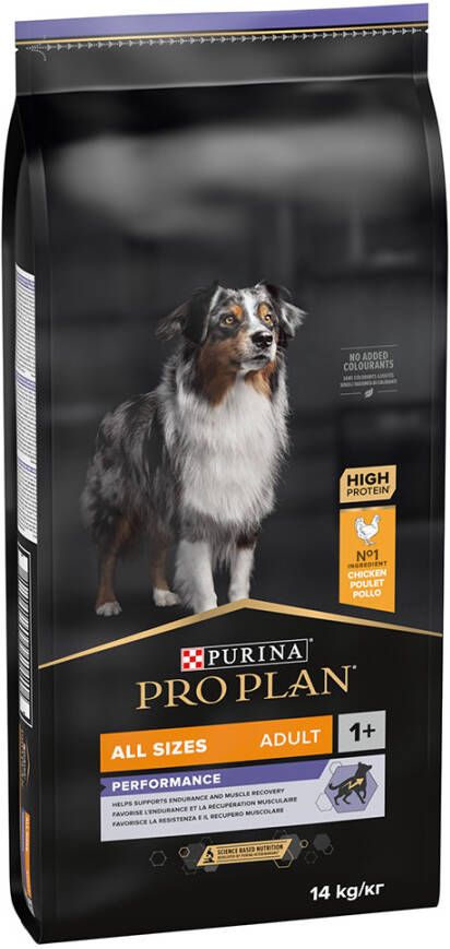 Pro Plan Purina Bonusbag 10+2 kg/12+2 kg All sizes Adult Performance Kip & Rijst OPTIPOWER(14 kg )