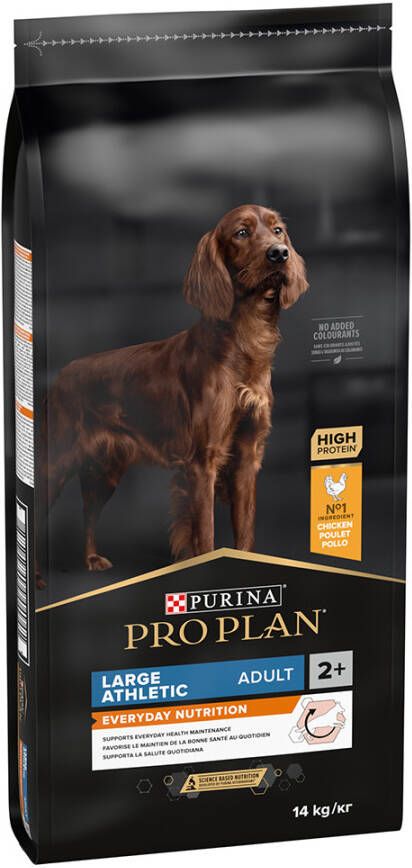 Pro Plan 2x14kg Large Athletic Adult Optibalance Kip & Rijst Hondenvoer