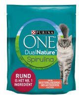 Purina One 20% korting! 800gr/1.5kg/1, 4kg Sterilized Rund met Spirulina 1.4 kg