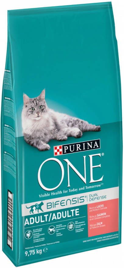 Purina One 15% Korting! Droogvoer Adult Zalm & Volkorengranen 9, 75 kg