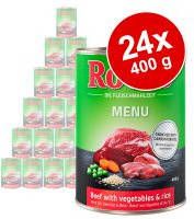 Rocco Voordeelpakket Menu 24 x 400 g Rund, Groente & Rijst