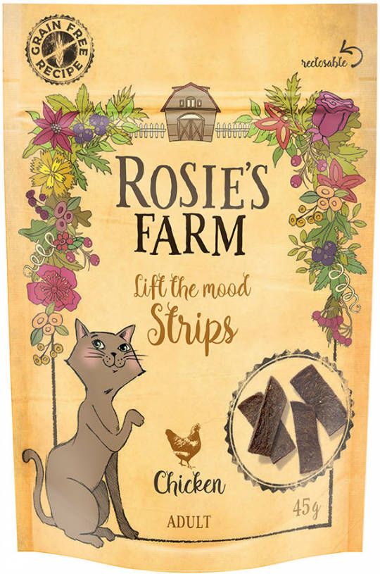 Rosie's Farm Snack Strips Kip 3 x 45 g