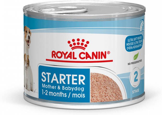 24x195g Starter Mousse Mother & Babydog Royal Canin Hondenvoer