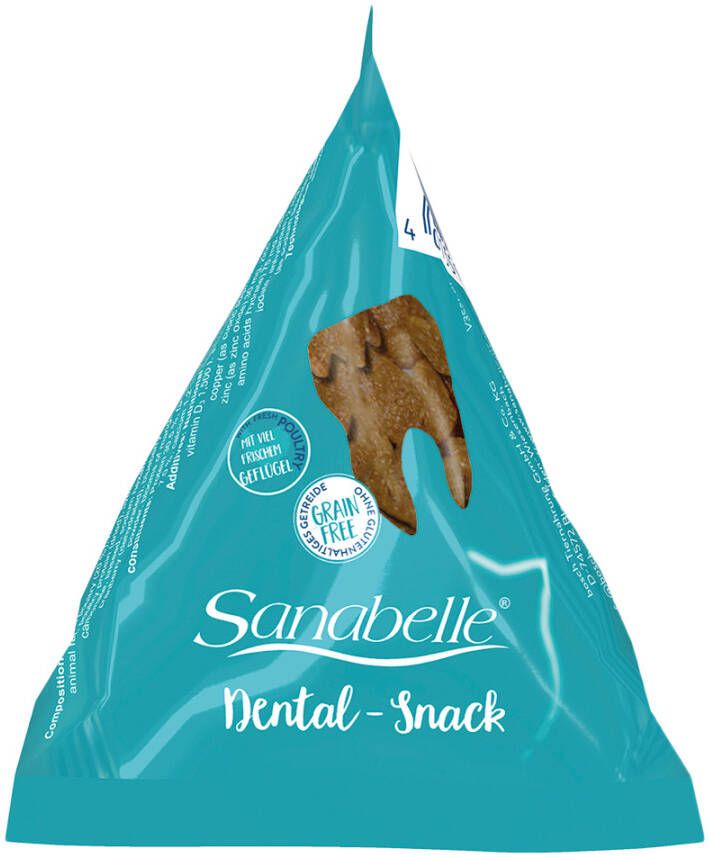 Sanabelle 24x20g Dental in Piramide Kattensnacks