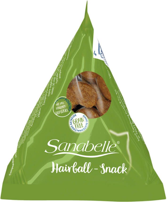 Sanabelle 24x20g Hairball in piramide Kattensnacks