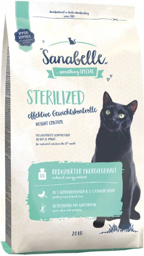 Sanabelle 2x2kg Sterilized Kattenvoer