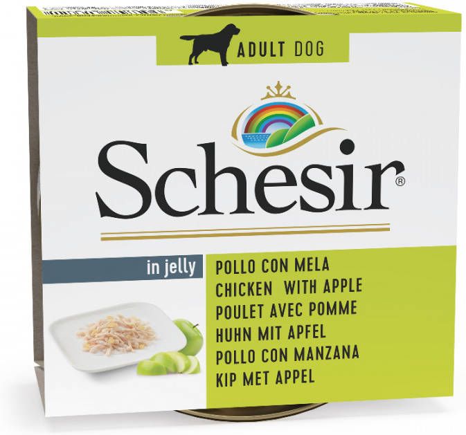 Schesir 20 + 4 gratis! 24 x 150 g natvoer Kip met Appel