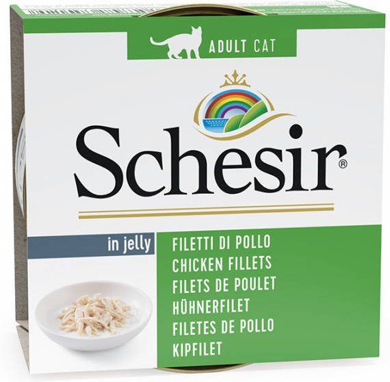 Schesir 24x85g Kipfilet Natural Kattenvoer nat