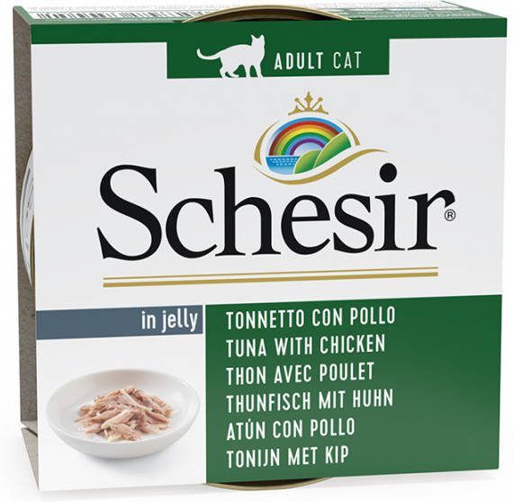 Schesir 24x85g Tonijn met Kip Natural Kattenvoer nat